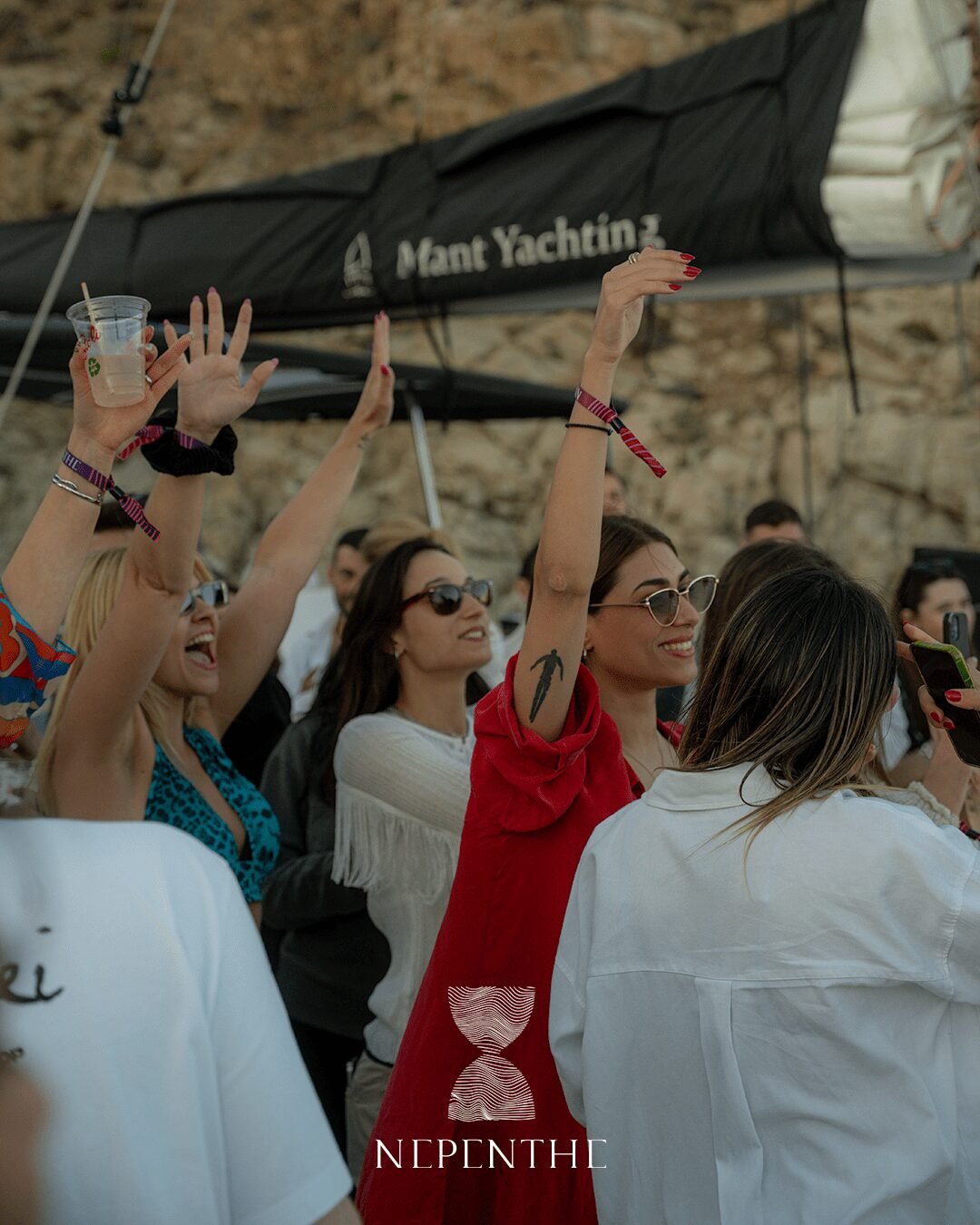 The crowd at NEPENTHE NEPENTHE Sails to Mykonos